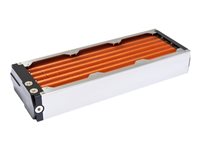 Aqua airplex modularity Radiator til væskekølesystem 1-pack Orange Sølv