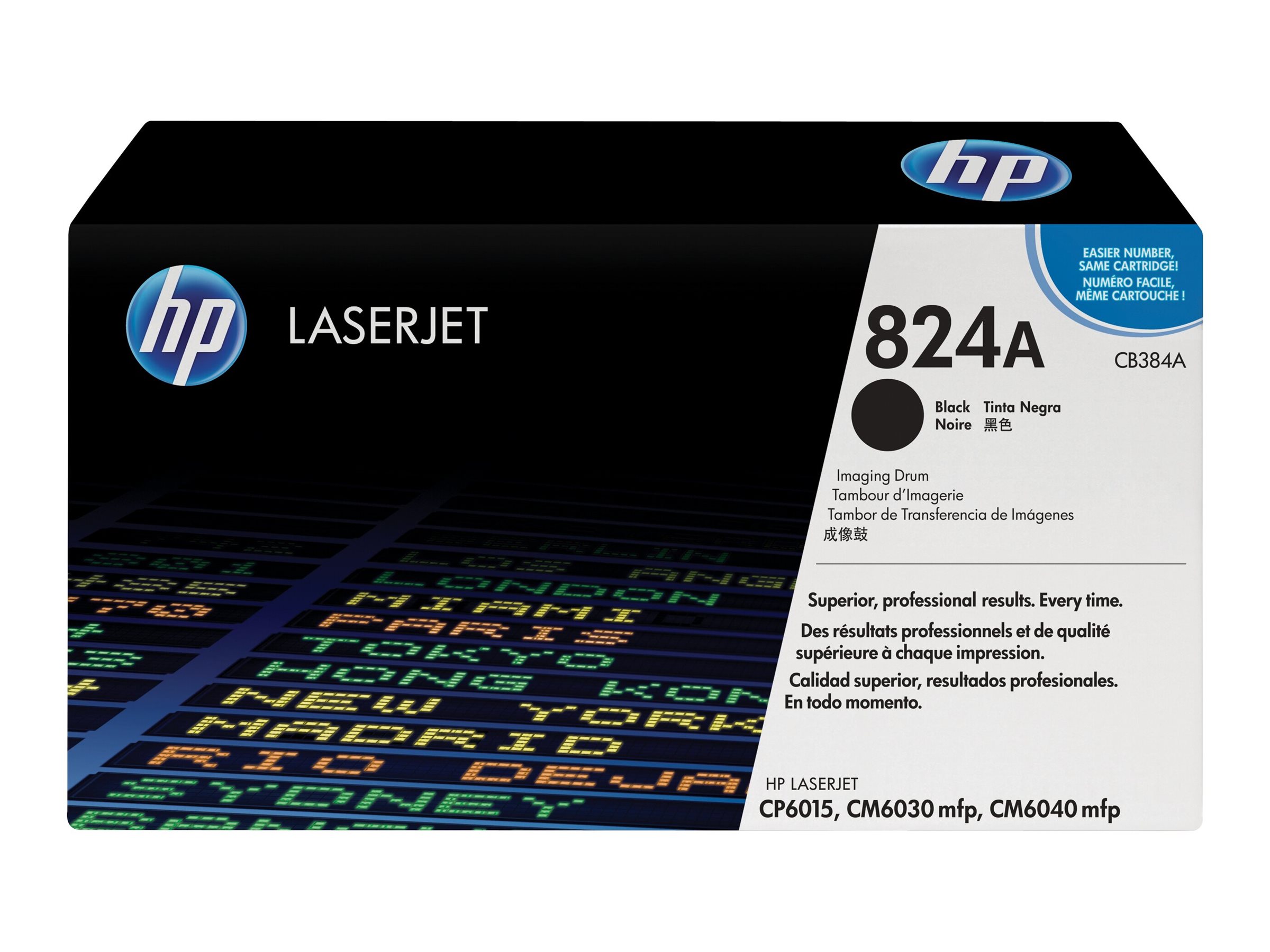 HP 824A black original drum Product shot Front 79952