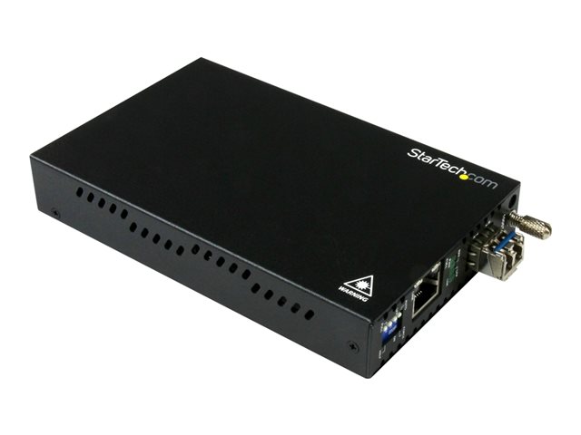 Startechcom Singlemode Sm Lc Fiber Media Converter For 1gbe Network 20km Gigabit Ethernet 1310nm With Sfp Transceiver Et91000sm20 Fibre Media Converter 1gbe
