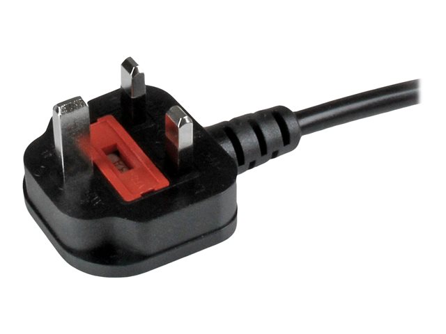 StarTech.com 6ft (2m) UK Computer Power Cable Y Splitter, 18AWG, BS ...