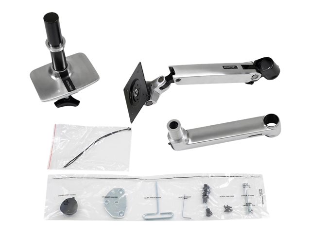 Ergotron LX - Mounting kit (articulating arm, desk clamp mount, extension adapter, grommet-mount base, 7