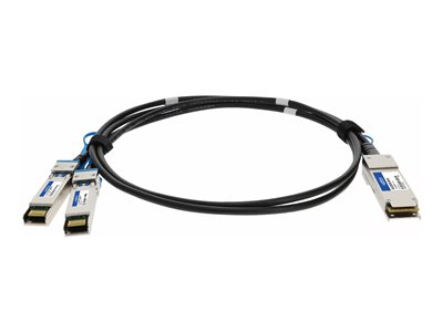 AddOn 3m Solarflare Compatible QSFP+ to 2xSFP+ DAC