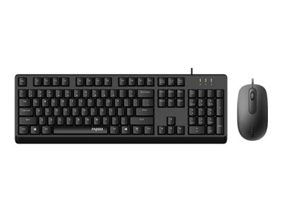 Rapoo X130Pro keyboard and mouse set wired optical black Input Product shot Front 79200