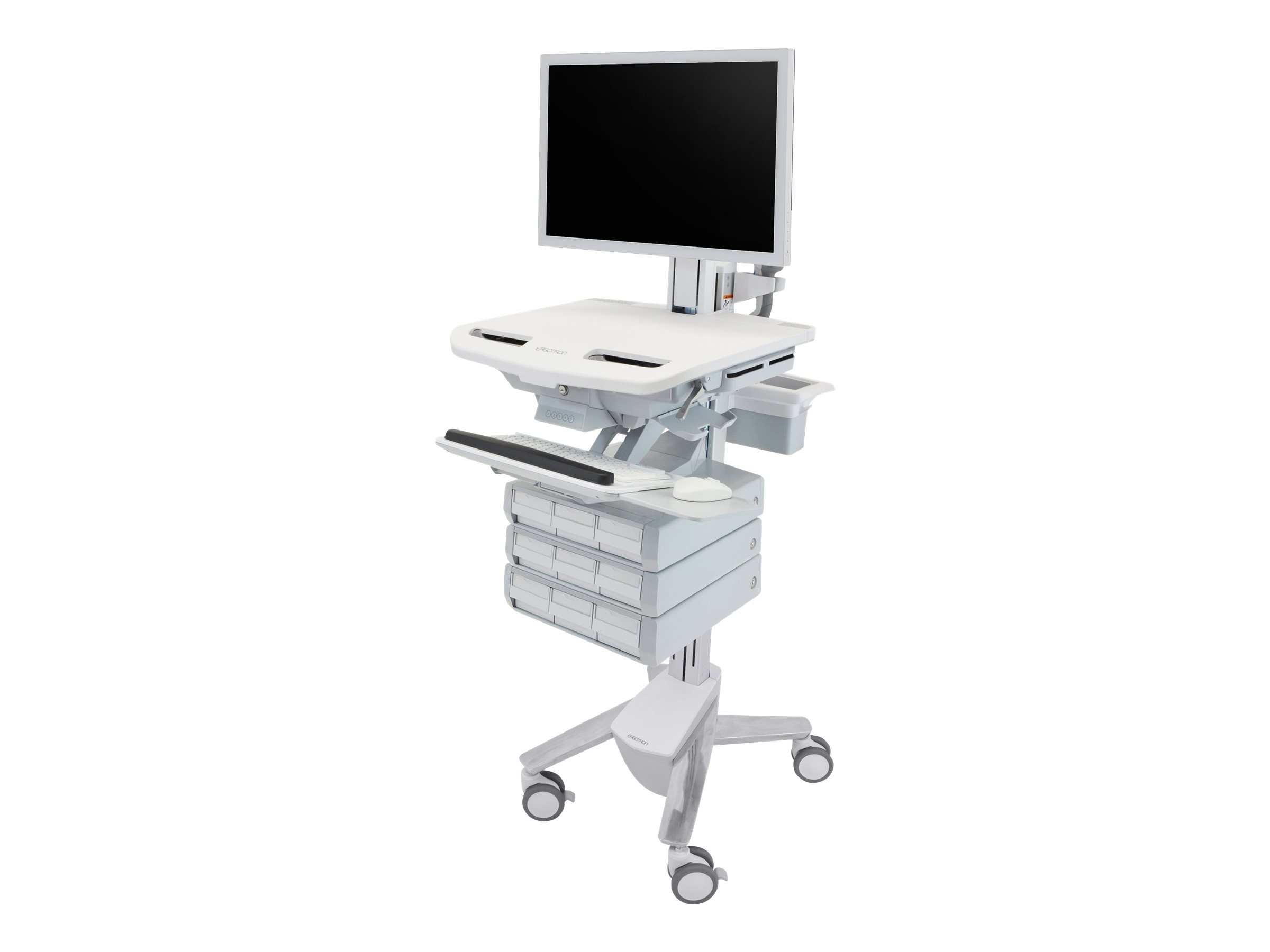 Ergotron StyleView Cart with HD Pivot, 9 Drawers (3x3)