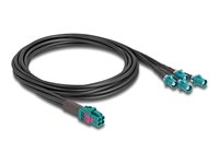 DeLOCK Mini FAKRA Z connector quad (male) - FAKRA Z-stikforbindelse (male) Blå 1m