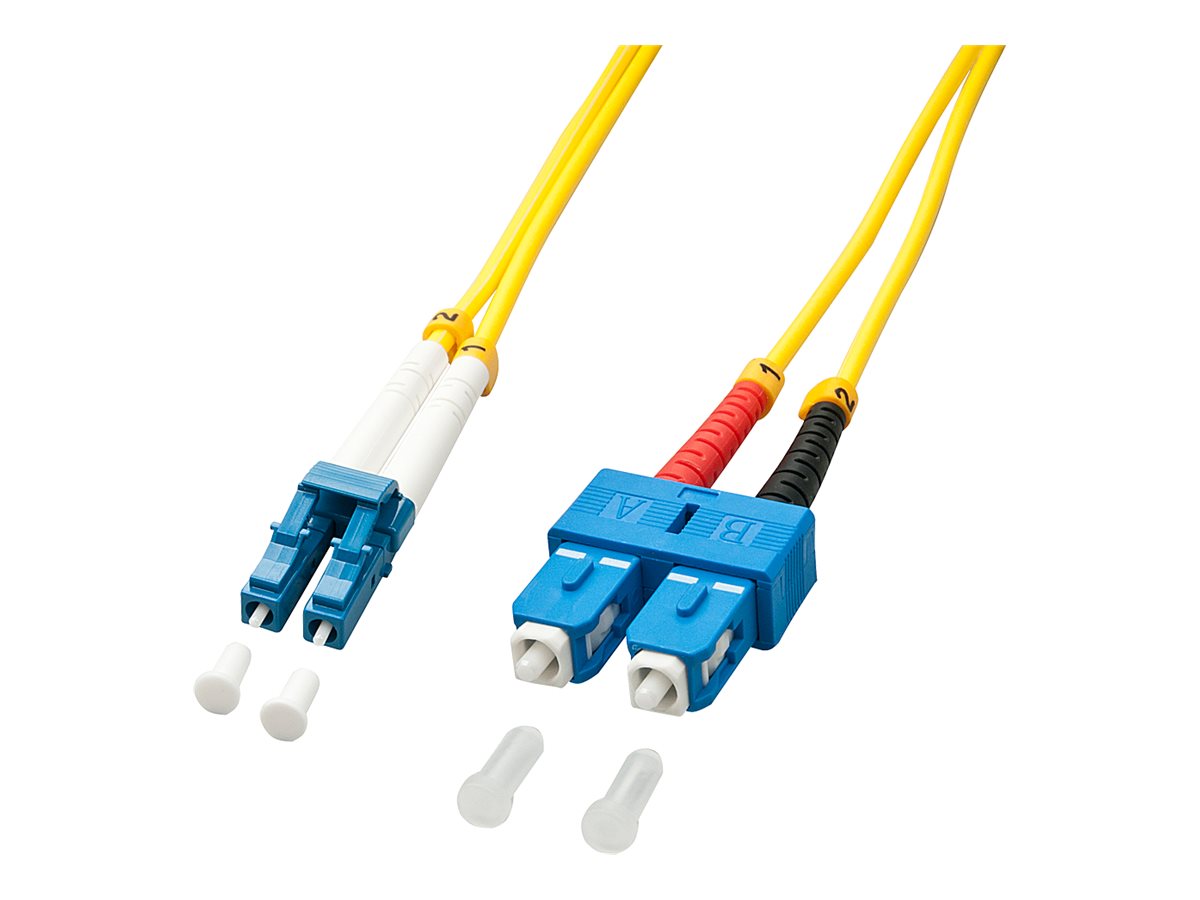 Fibre optique Duplex LC/SC OS2, 1m
