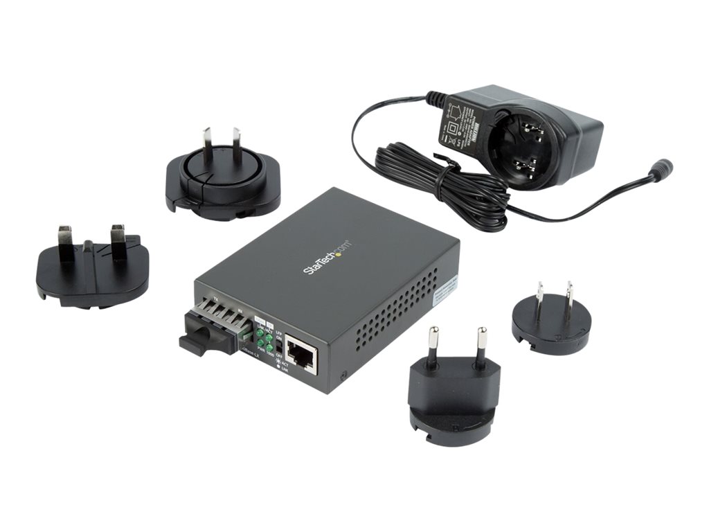 StarTech .com Convertisseur de média Gigabit Ethernet fibre optique SC multimode