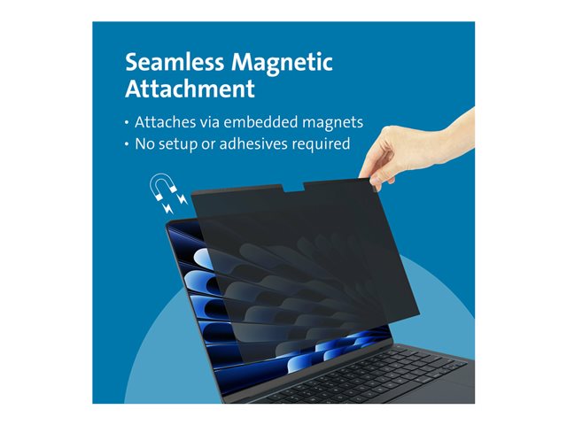 Filtre de confidentialité magnétique ultra-fin de Kensington pour MacBook Air 15″ - (FR