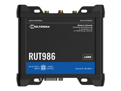 TELTONIKA NETWORKS RUT986 eSIM 4G Router IoT-Geräte
