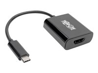 Tripp Lite USB C to HDMI Adapter Converter M/F 4K USB Type C to HDMI Black USB Type C, Thunderbolt 3 Compatible Ekstern videoadapter
