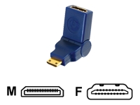 C2G 90° Rotating HDMI to HDMI Mini Adapter - F/M