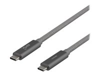 DELTACO USB 3.1 USB Type-C kabel 1m Grå