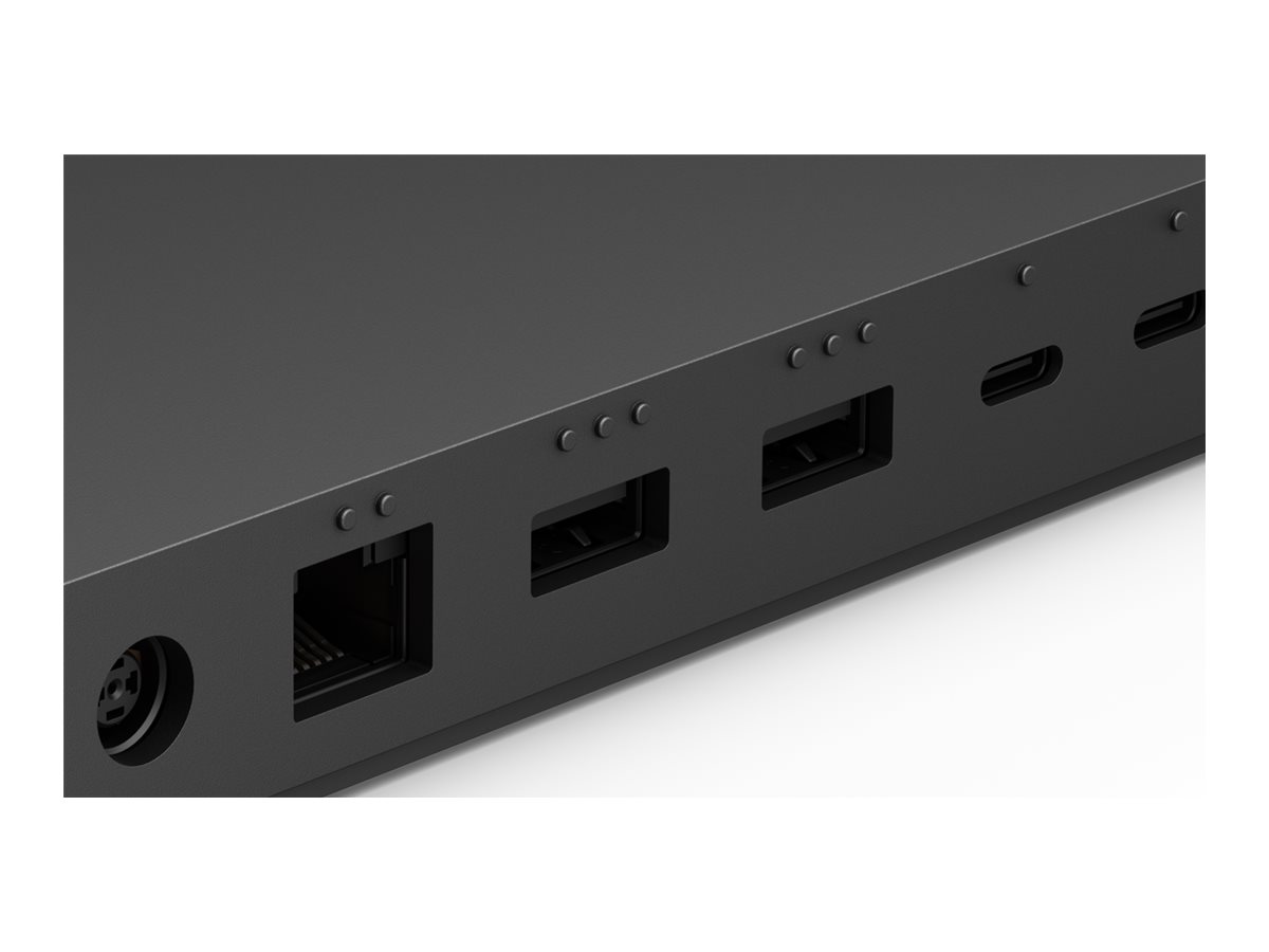 Microsoft Surface Dock docking station Thunderbolt 4 3 x Thunderbolt 1GbE Product shot Back 78850