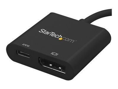 StarTech.com USB C to DisplayPort Adapter with Power Delivery, 4K 60Hz HBR2, USB Type-C to DP 1.2 Monitor/Display Video Converter w/ 60W PD Pass-Through Charging, Thunderbolt 3 Compatible - USB-C Male to DP Female (CDP2DPUCP)