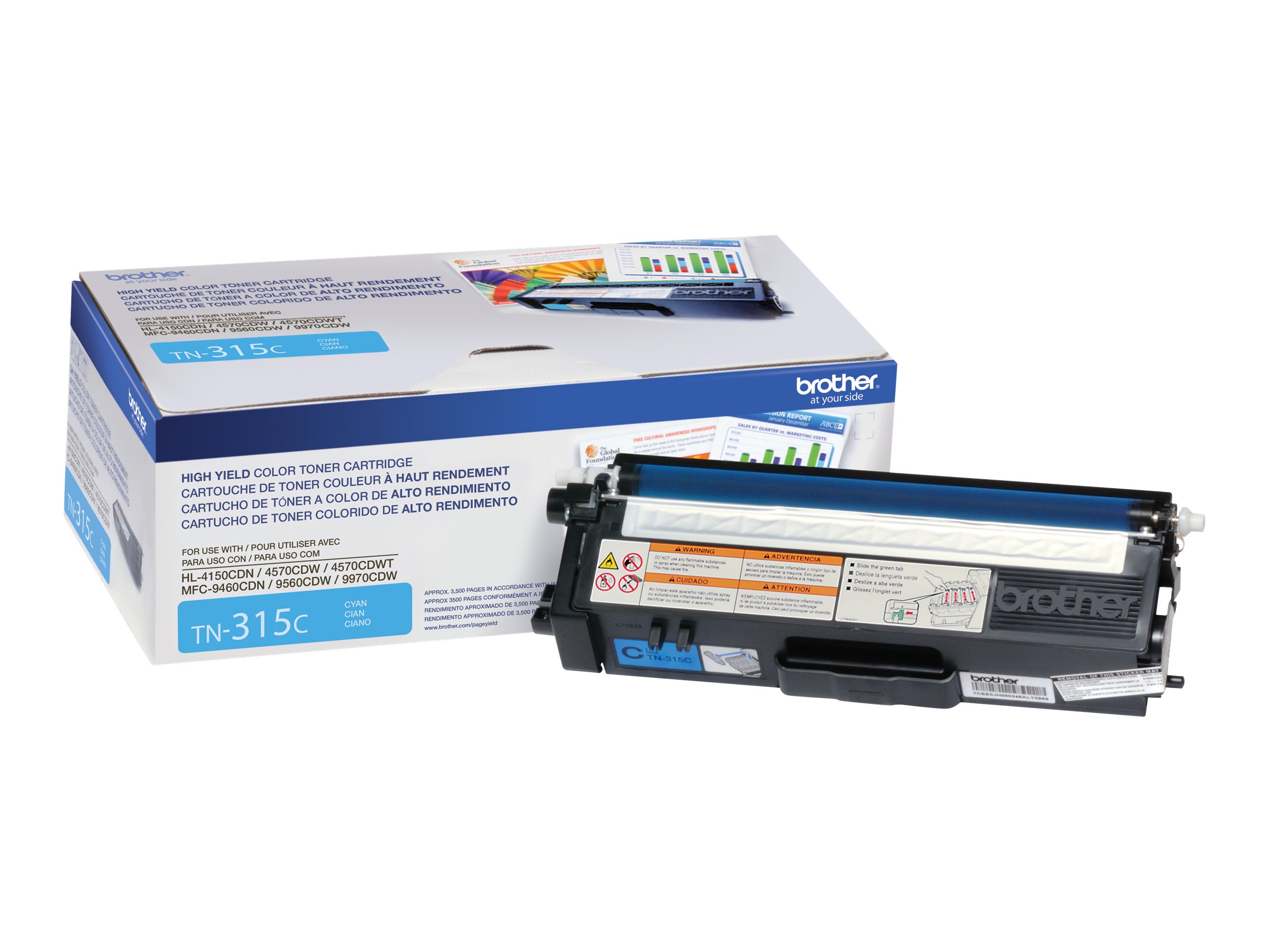 CYAN HIGH YIELD TONER FOR HL4150CDN HL4570CDW HL4570CDWT
