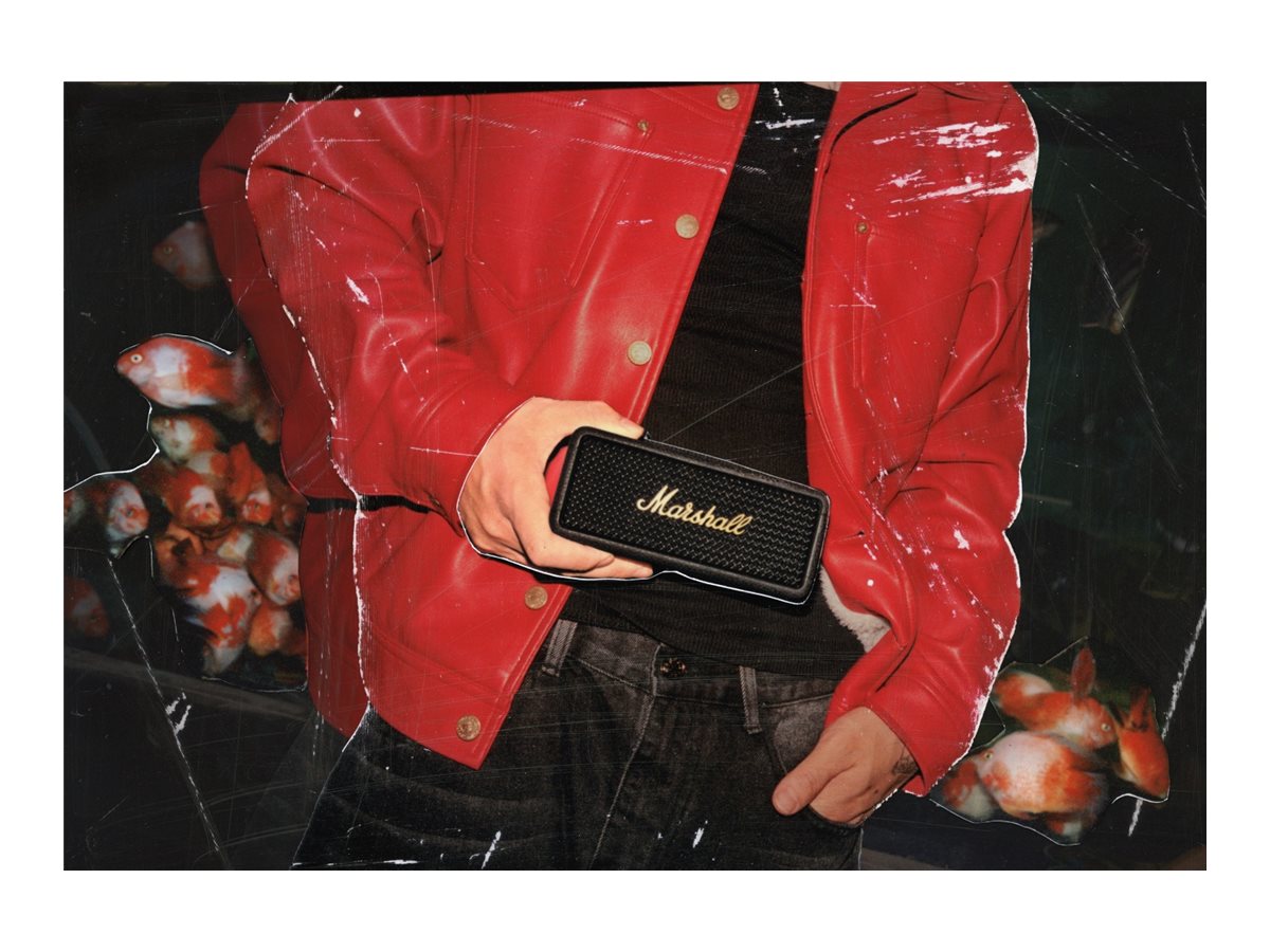 Marshall EMBERTON III Portable Bluetooth Speaker - Black and Brass