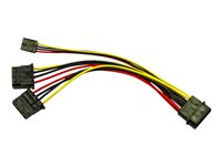 Inter-Tech 4-PIN intern strøm (male) - 4-PIN intern strøm 4-PIN mini-strømforsyningsforbinder (female) 15cm Strømforsyningsadapter
