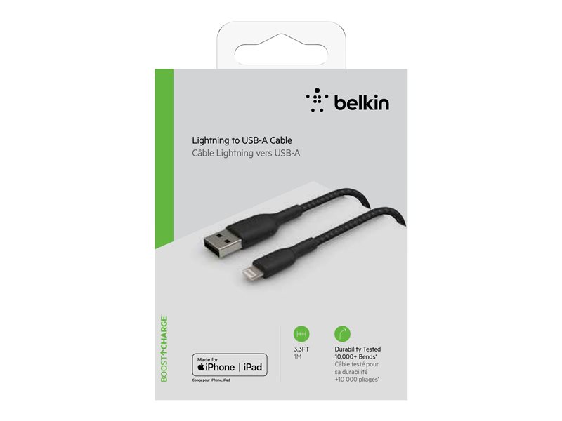 BELKIN Câble tressé Lightning USBA 1m