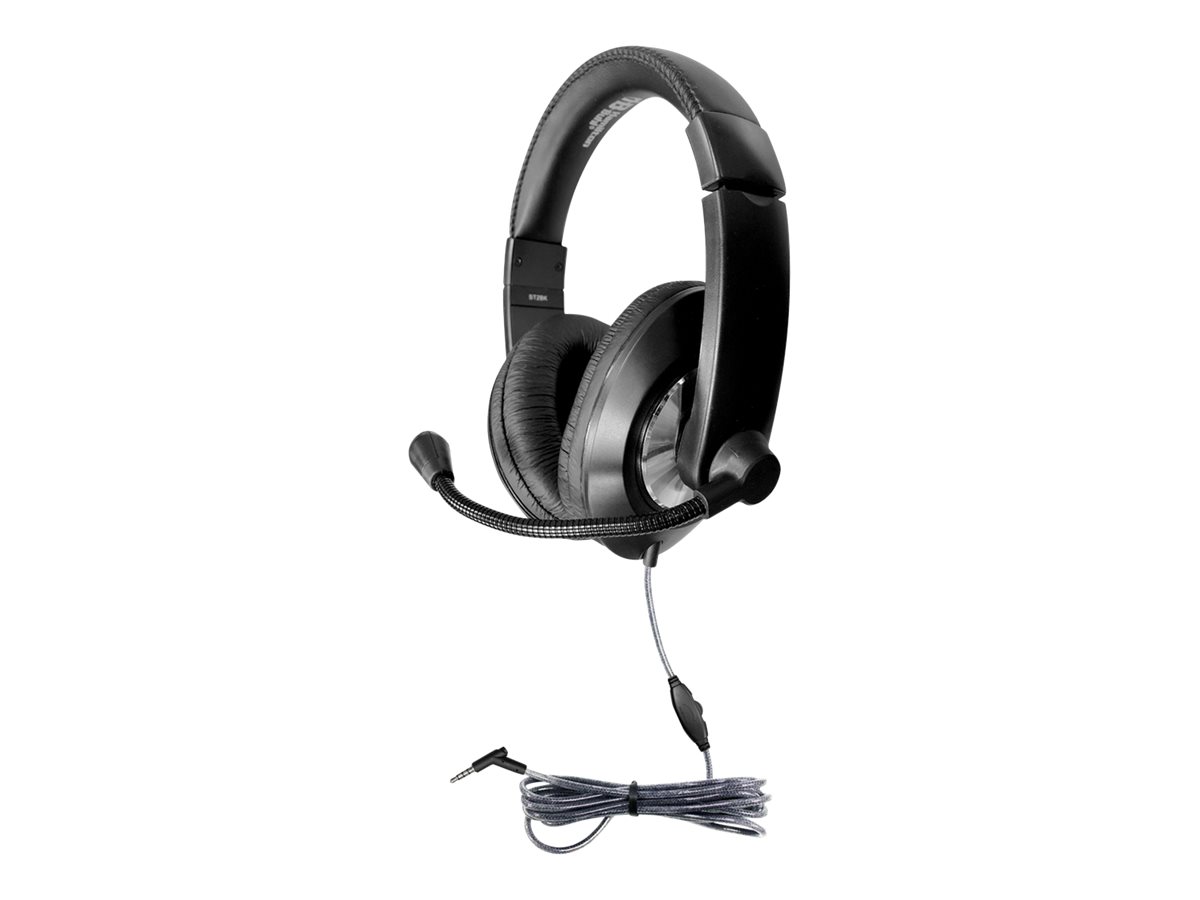 HEADSET WITH IN-LINE VOLUME CONTROL AND 3.5MM TRRS