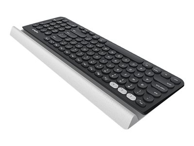 Logitech K780 Multi-Device - Keyboard - Bluetooth, 2.4 GHz - UK - white