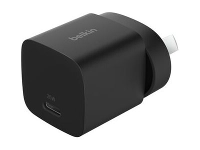 Belkin BoostCharge power adapter PPS technology 24 pin USB-C 25 Product shot Right-angle 79250