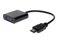 AddOn 5 Pack 8in HDMI to VGA Cable - Video converter - HDMI - VGA - black - for Lenovo ThinkCentre M75t Gen 2; M90a Pro Gen 3; M90q Gen 2; M90t Gen 3; ThinkCentre neo 70