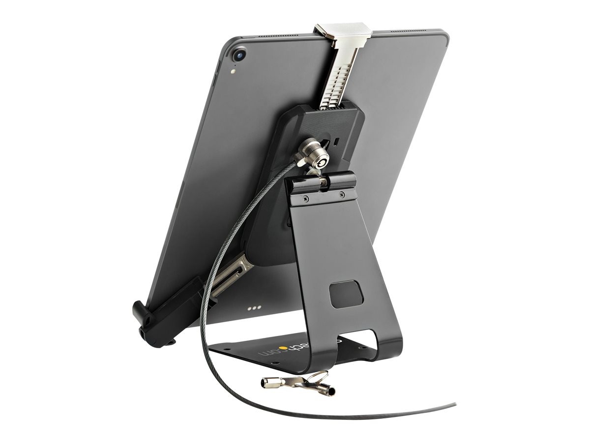 StarTech.com Secure Tablet Stand w/ K-Slot Cable Lock, Locking Tablet Holder for 7.9-13 inch Tablets, Universal Adjustable Tablet Mount for Desk/Surface, Lockable Anti-Theft Security Mount - Tablet Security Mount (SECTBLTDT) - stojan pro notebook/tablet – foto 11