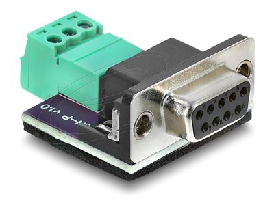 DELOCK D-Sub 9 Pin Bu > 3 Pin Terminalblock Adapter CAN/LIN