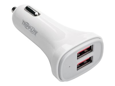 Tripp Lite USB Car Charger Dual-Port with Autosensing 5V 4.8A Fast Charger for Tablets and Cell Phones