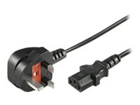 MicroConnect Effekt BS 1363 Strøm IEC 60320 C13 3m Strømkabel