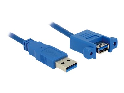 4043619851126 - USB-Kabel usb 32 Gen1 (usb 30   usb 31 Gen1) usb-a Stecker usb-a Buchse 100 m Blau 8511 - Delock