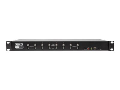 Tripp Lite 8-Port DVI/USB KVM Switch with Audio and USB 2.0 Peripheral  Sharing, 1U Rack-Mount, Single-Link, 1920 x 1200 (1080p) - KVM / audio /  USB