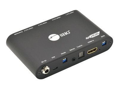 SIIG SIIG 1x4 HDMI 4K 60Hz Splitter with EDID, Support HDR to SDR convertion