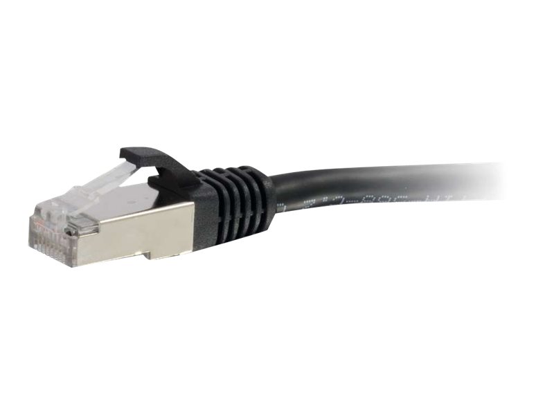 C2G Cat6a Booted Shielded (STP) Network Patch Cable - patch kabel - 30 cm - černá – foto 2