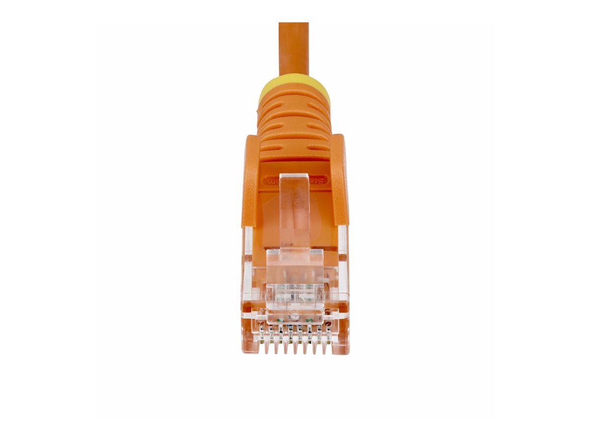 StarTech.com 1.5m Orange Slim CAT6 Ethernet Cable, Snagless, 28AWG, LSZH - patch kabel - 1.5 m - oranžová – foto 4