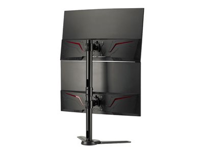 SIIG Freestanding Adjusting Vertical Dual Monitor Steel Stand