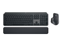 Logitech MX Keys S Combo - keyboard and mouse set - Nordic (Danish/Finnish/Norwegian/Swedish) - graphite - with Palm Rest Inp