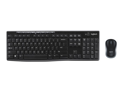 Logitech MK270 Wireless Combo - Keyboard and mouse set - wireless - 2.4 GHz - UK