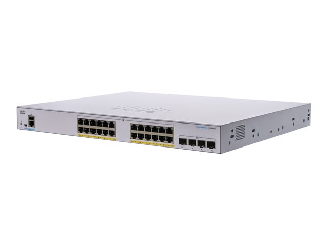 Image of Cisco Business 350 Series 350-24FP-4G - switch - 24 ports - Managed - rack-mountable
