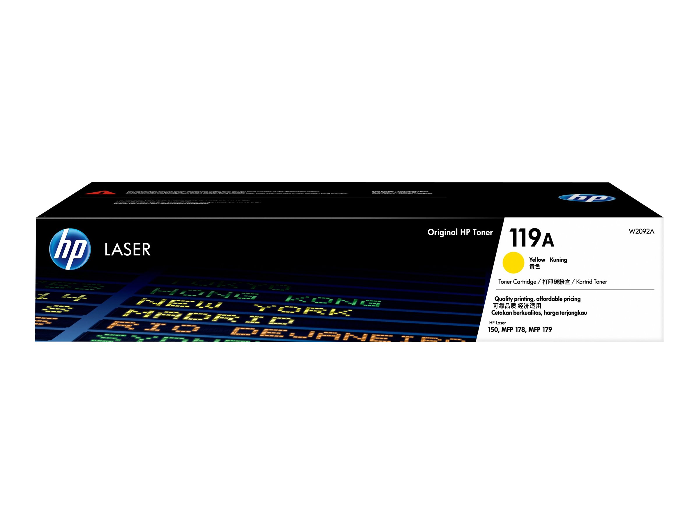 HP 119A yellow original toner cartridge Usage / lifestyle Front 72785