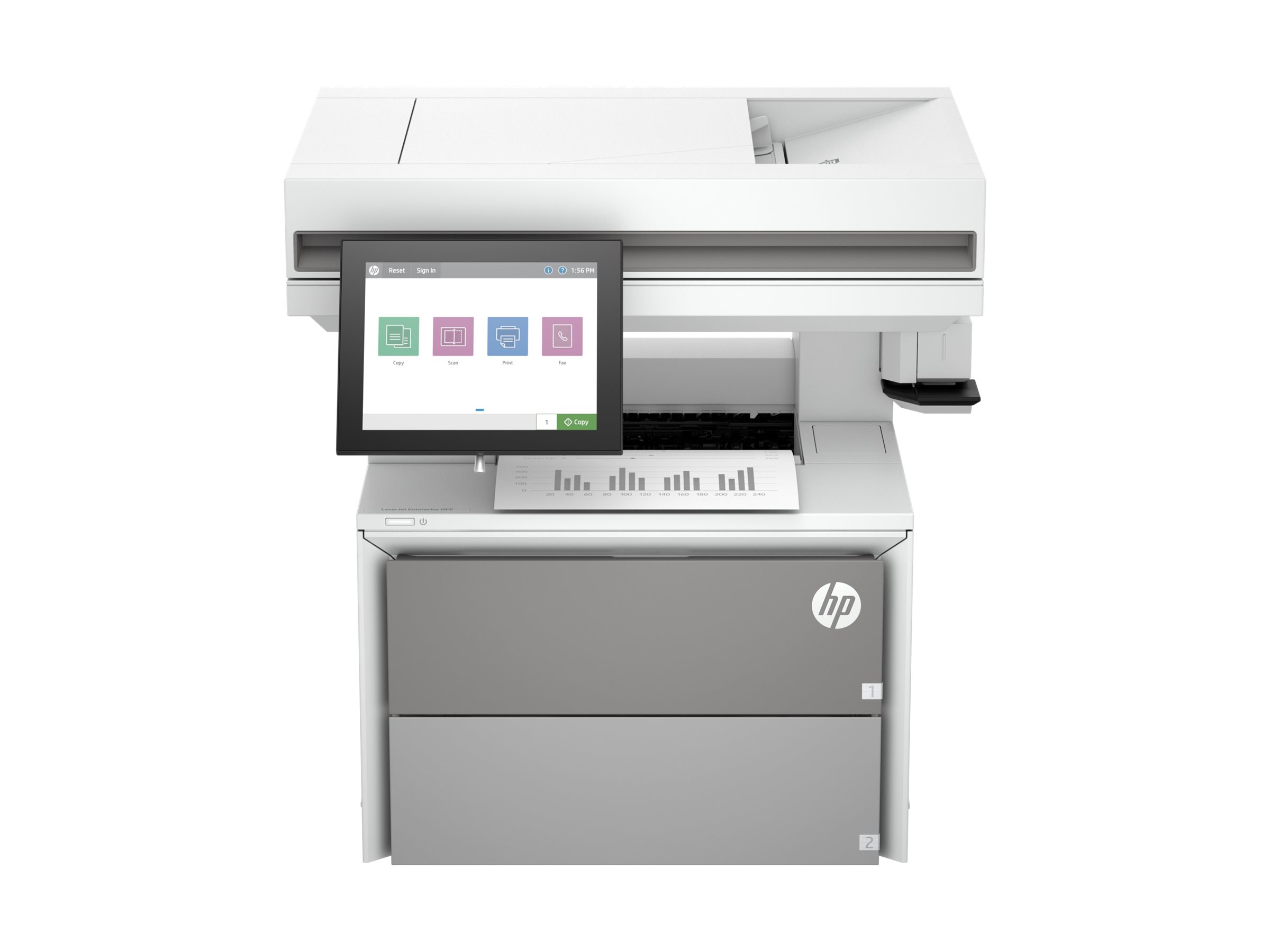 HP LaserJet Enterprise MFP 5602f, multifunction printer, B/W - Image 4