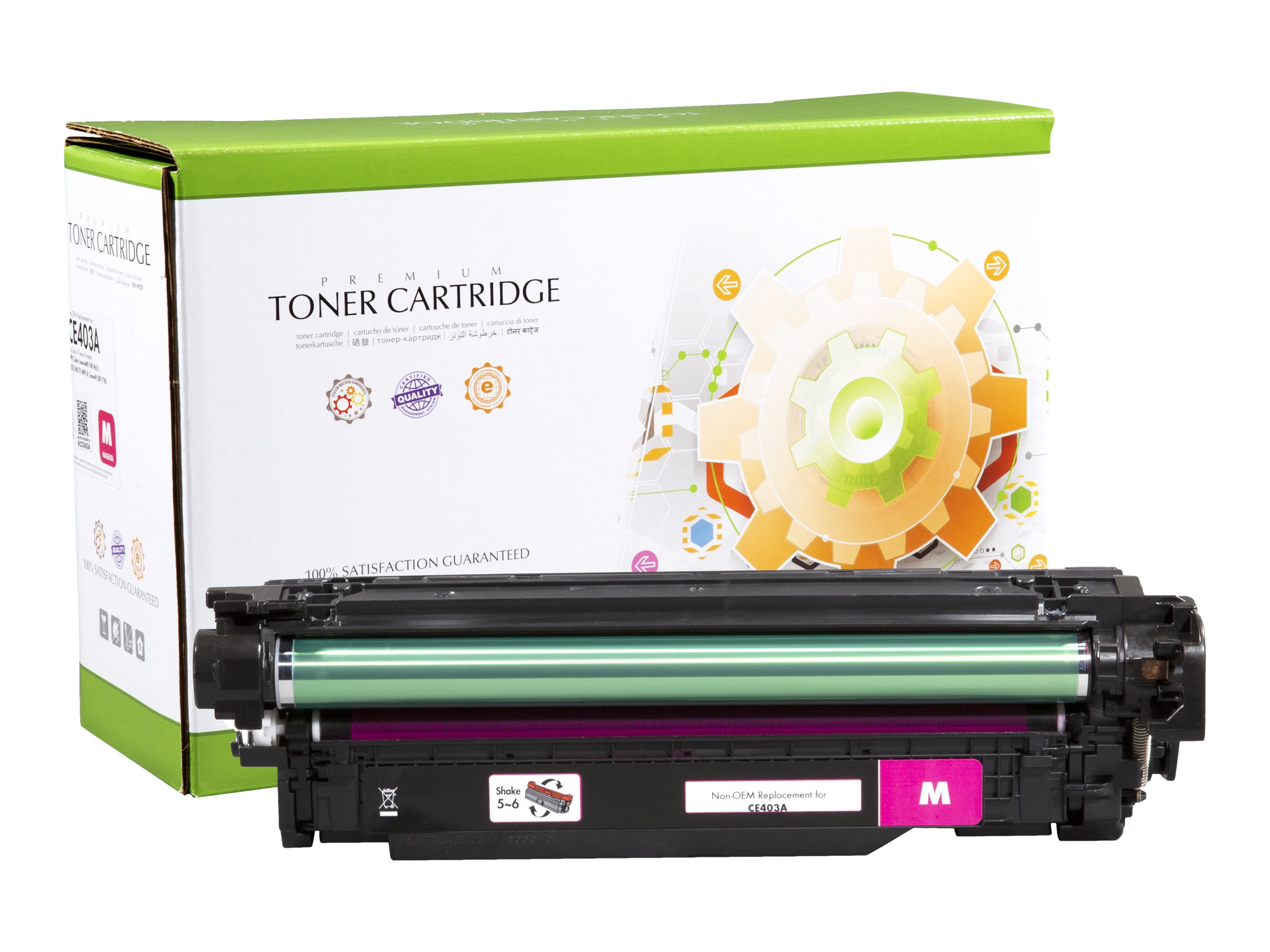 STATIC Toner cartridge compatible with HP CE403A magenta compatible 6.400 pages