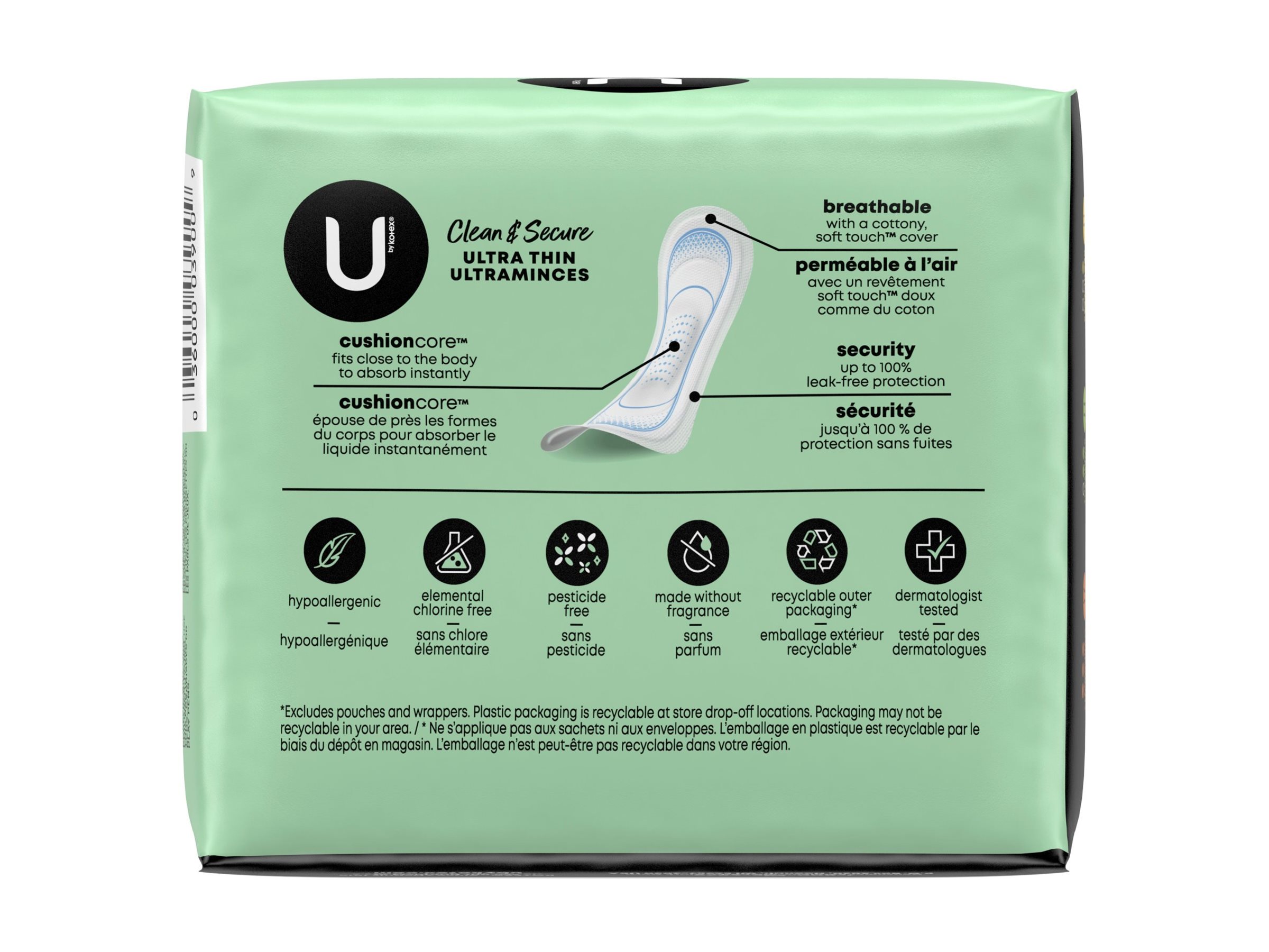 U by Kotex Clean & Secure Ultra Thin Sanitary Pads - Heavy