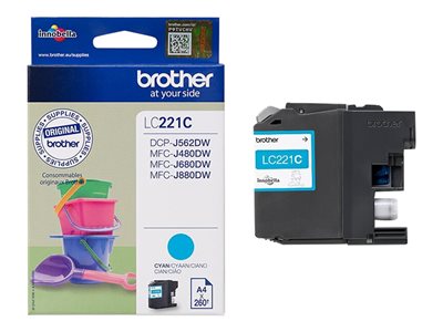 BROTHER LC221C, Verbrauchsmaterialien - Tinte Tinten & LC221C (BILD5)