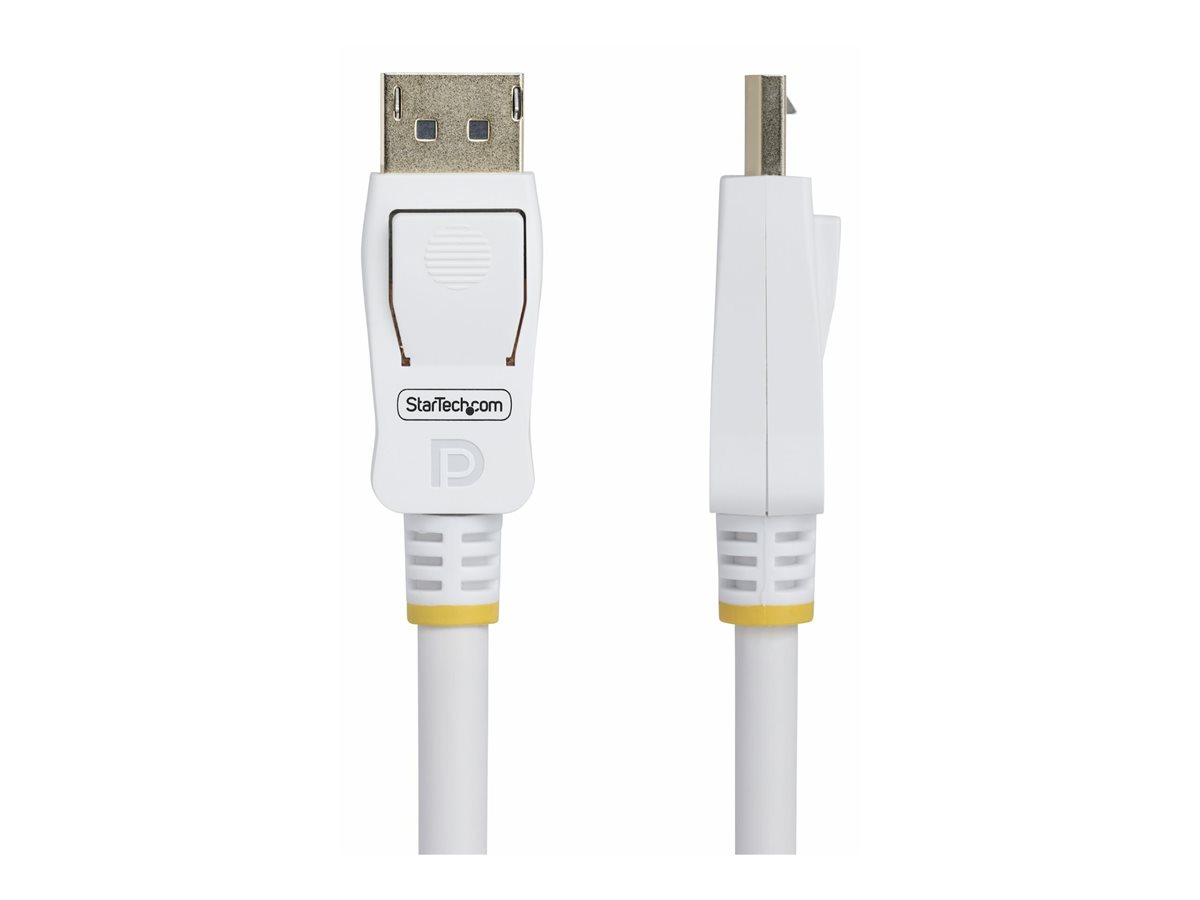 StarTech.com 10ft White VESA Certified DisplayPort 1.2 Cable with Latches - kabel DisplayPort - DisplayPort do DisplayPort - 3 m – foto 3
