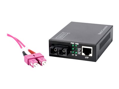 DIGITUS Medienkonverter Fast Ethernet RJ45/SC Multimode