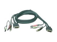 IOGEAR G2L7D03U - Keyboard / video / mouse / audio cable
