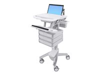 Ergotron StyleView Laptop Cart, 3 Drawers Cart open architecture 