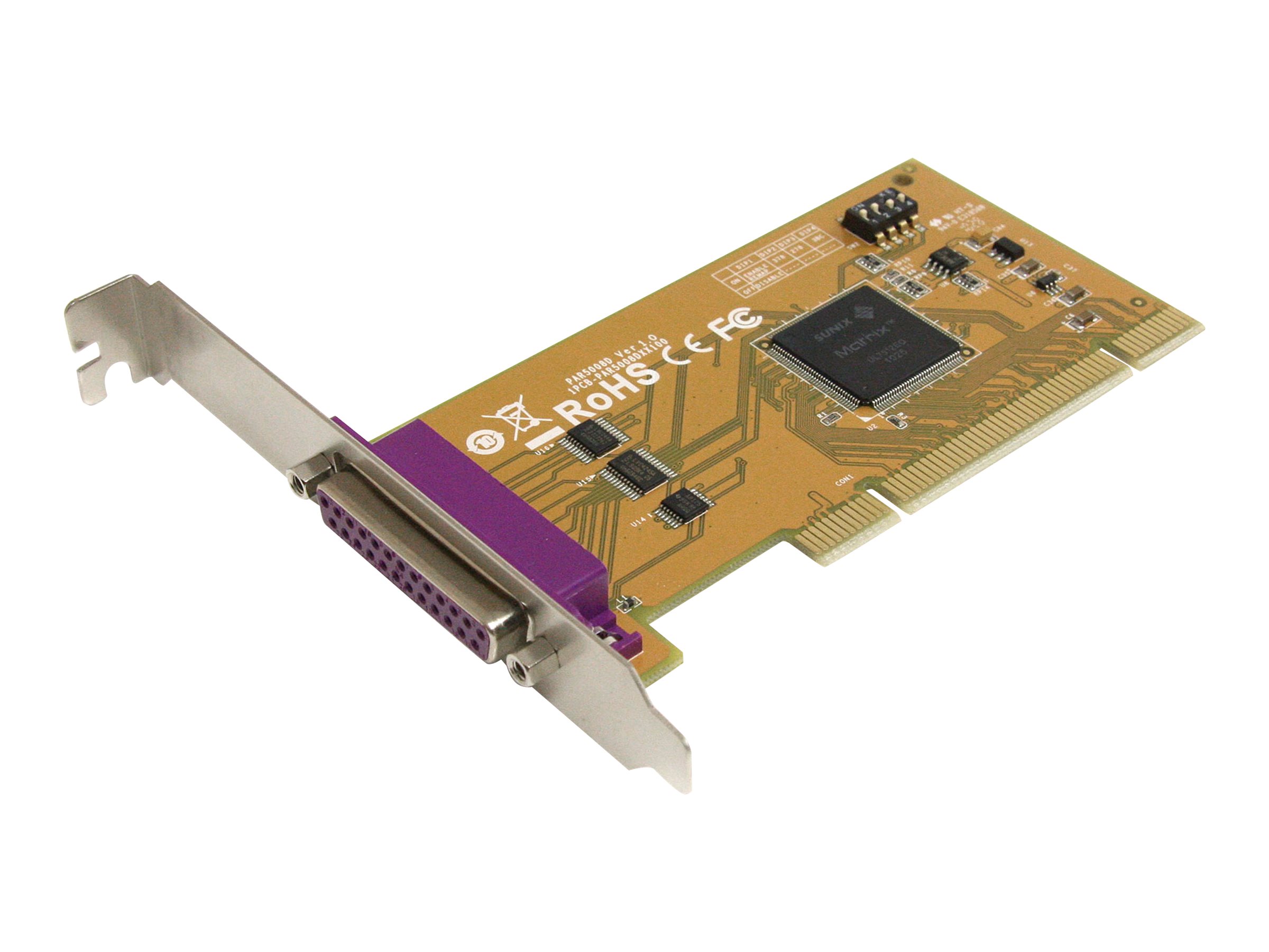 Startech 1 Port PCI Parallel Adapter Card with Re-mappable Address ...