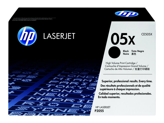 Image of HP 05X - High Yield - black - original - LaserJet - toner cartridge (CE505X)